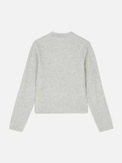 Pullover Und Cardigans|Primark Gerippter Rollkragenpullover Grau