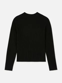 Pullover Und Cardigans|Primark Gerippter Rollkragenpullover Schwarz