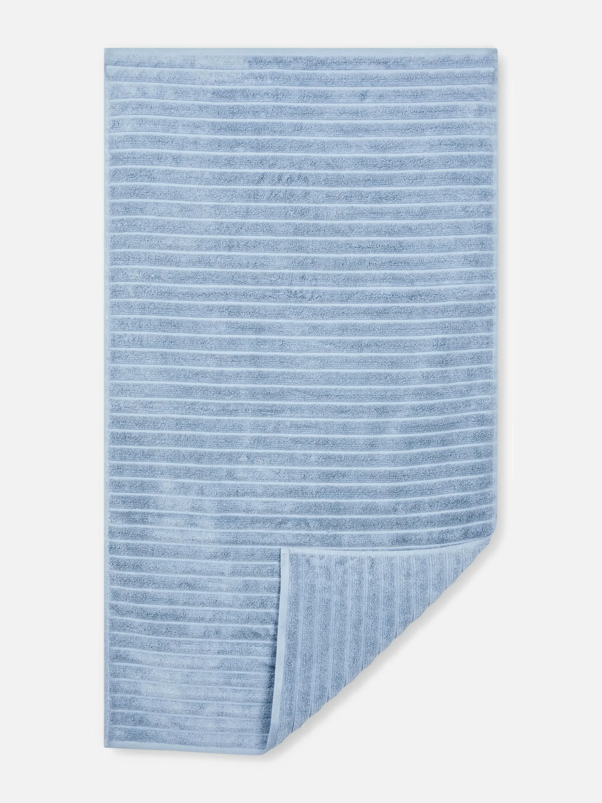 Handtücher|Primark Geripptes, Texturiertes Badetuch Mittelblau