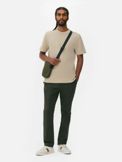 Tops Und T-Shirts|Primark Geripptes T-Shirt Aus Ottoman Steinfarben