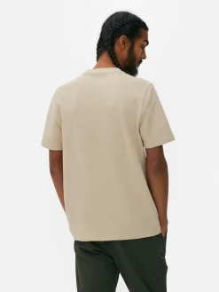 Tops Und T-Shirts|Primark Geripptes T-Shirt Aus Ottoman Steinfarben