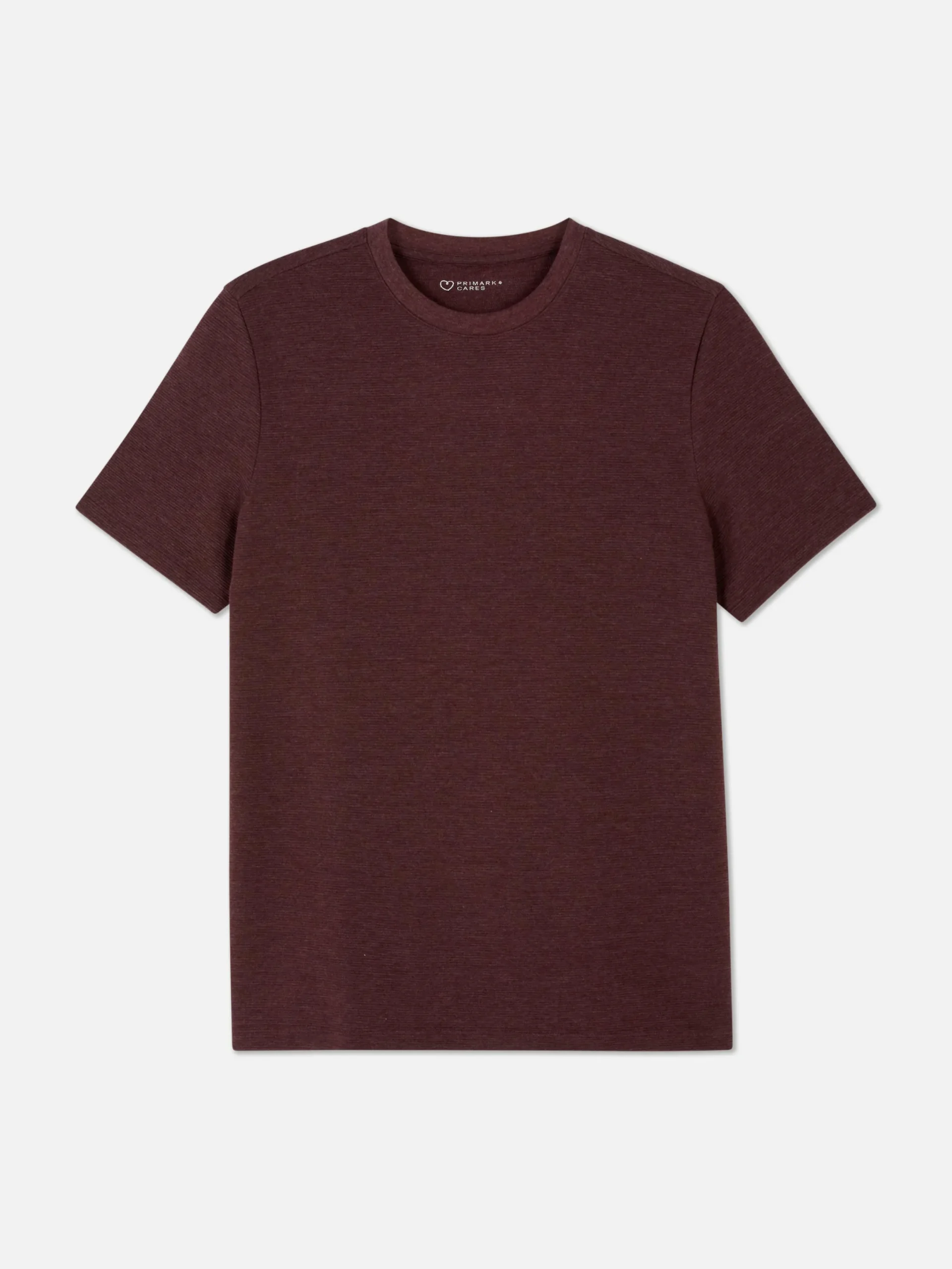 Tops Und T-Shirts|Primark Geripptes T-Shirt Aus Ottoman Burgunderrot