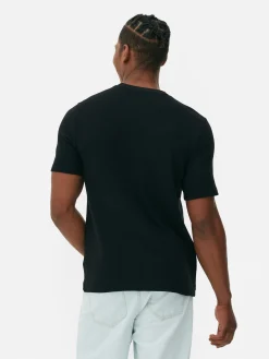 Tops Und T-Shirts|Primark Geripptes T-Shirt Aus Ottoman Schwarz