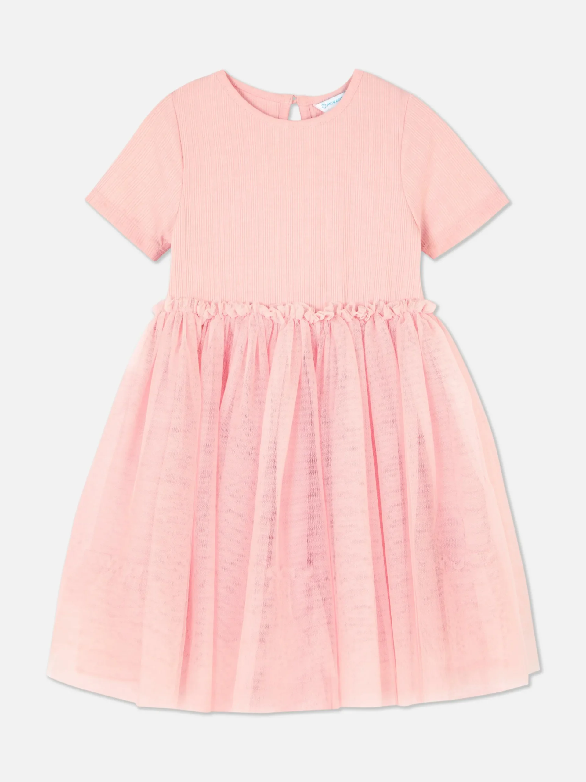 Kleider|Primark Geripptes Tutu-Kleid Rosa