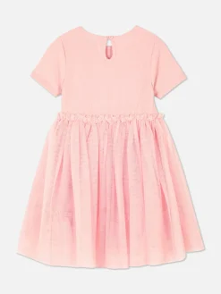 Kleider|Primark Geripptes Tutu-Kleid Rosa