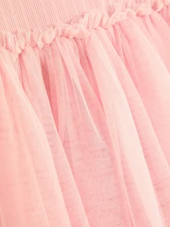 Kleider|Primark Geripptes Tutu-Kleid Rosa