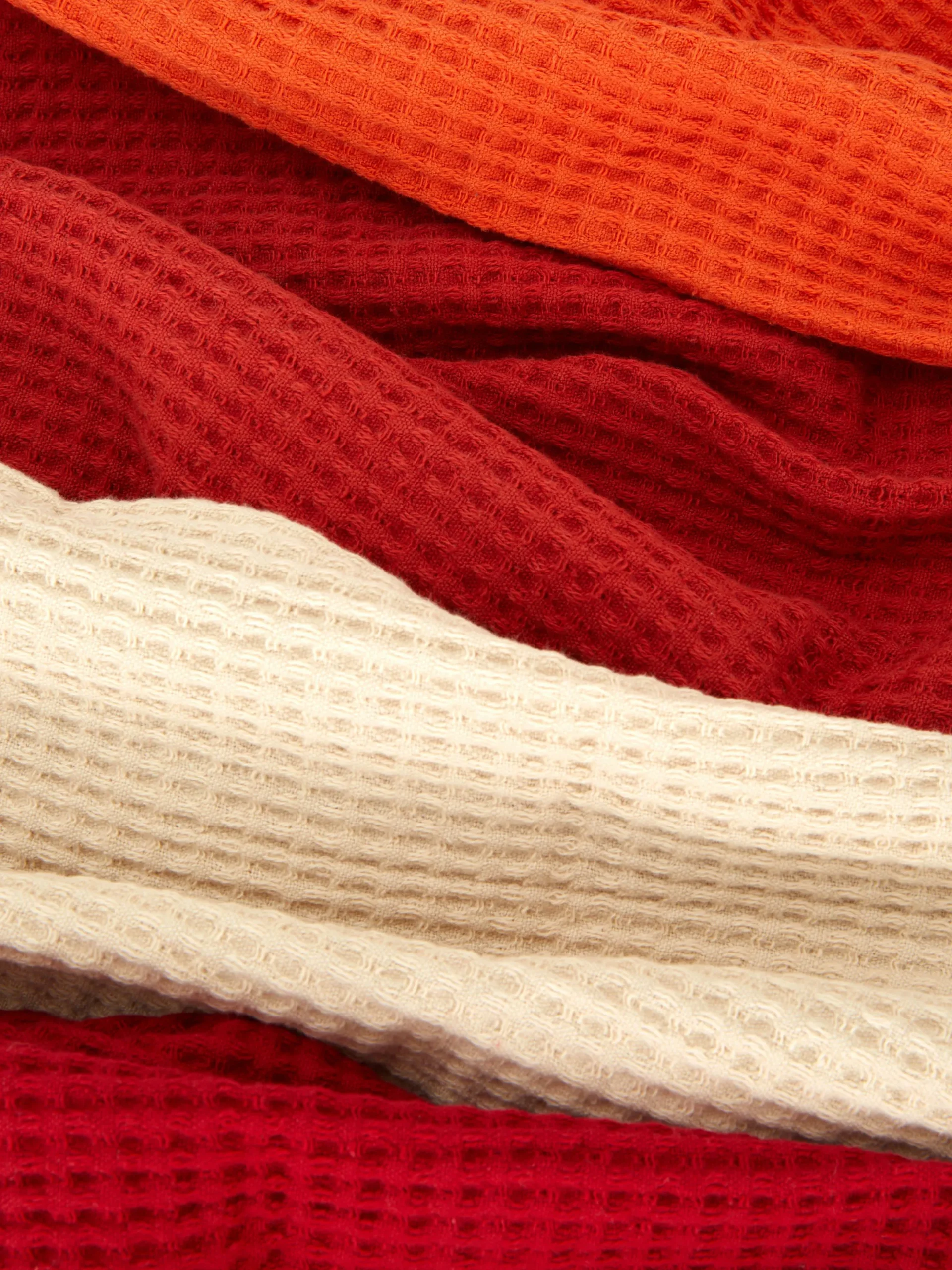 Geschirr|Primark Geschirrtücher Mit Waffelmuster, 4er-Pack Rot