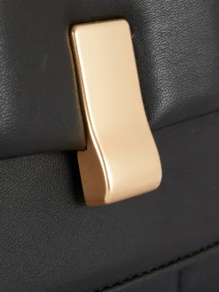 Taschen Und Portemonnaies|Primark Gesteppte Schultertasche Mit Überschlag Schwarz