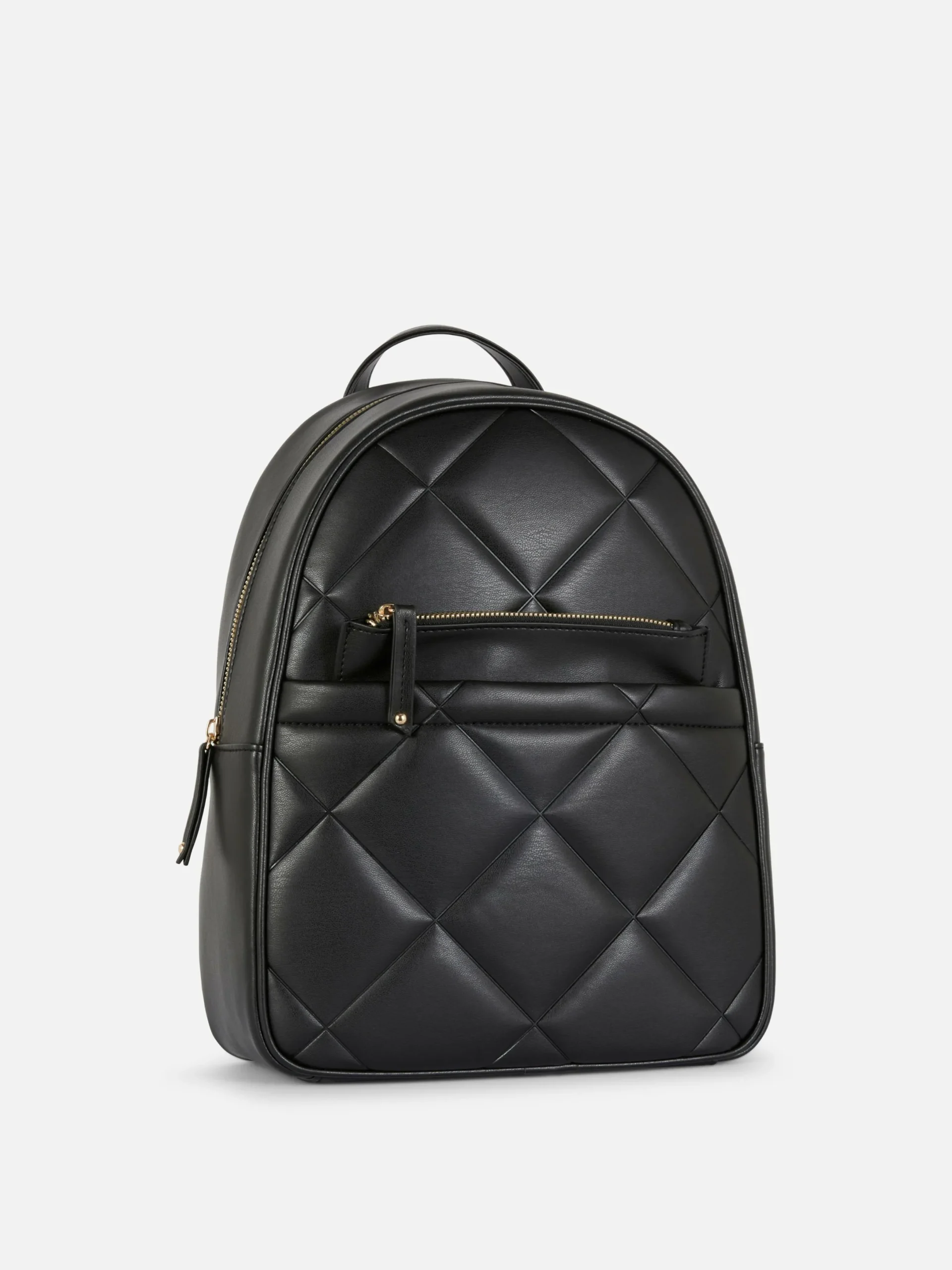 Taschen Und Portemonnaies|Primark Gesteppter Kunstlederrucksack Schwarz