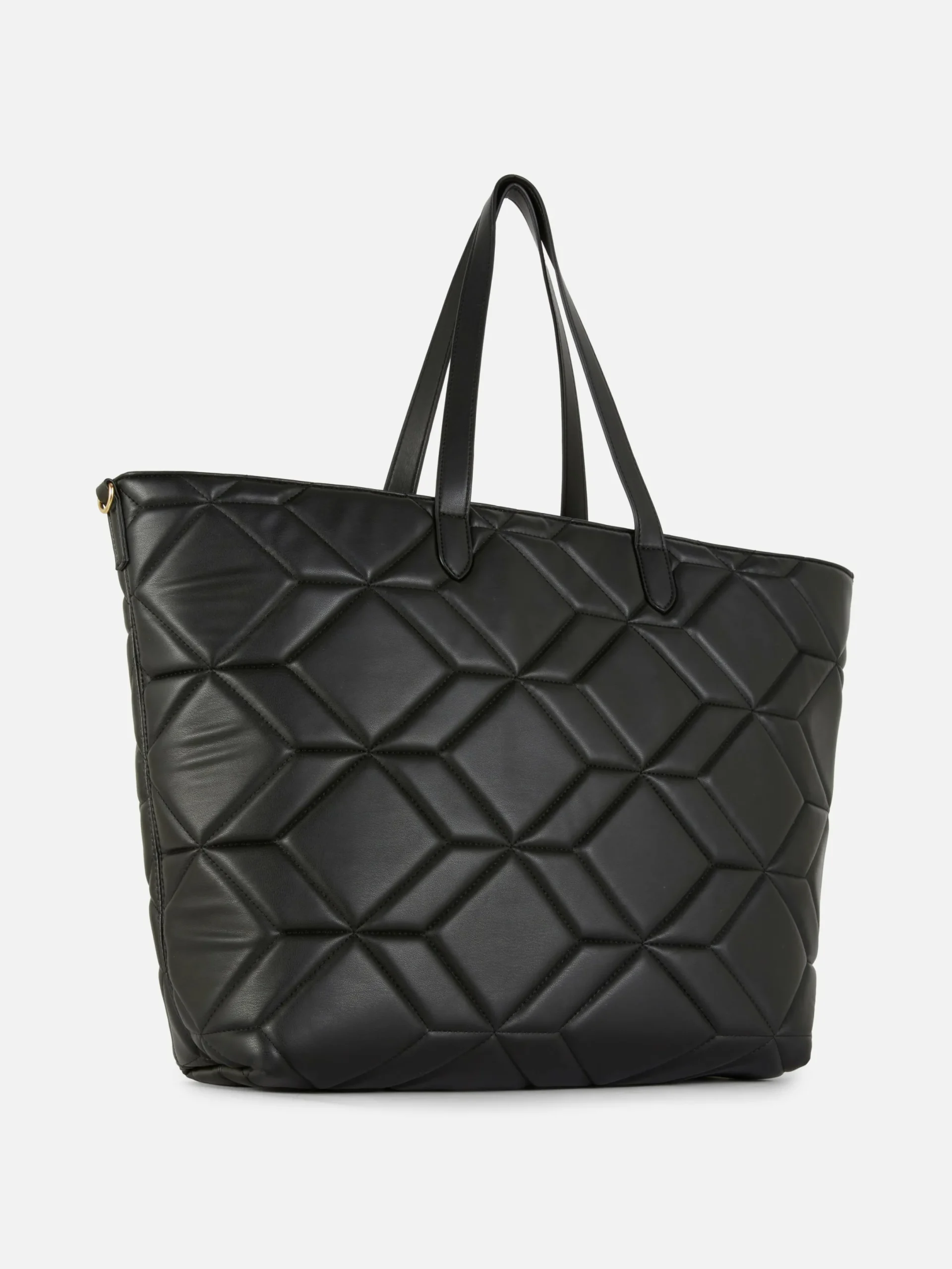 Taschen Und Portemonnaies|Primark Gesteppter Kunstleder-Shopper Schwarz
