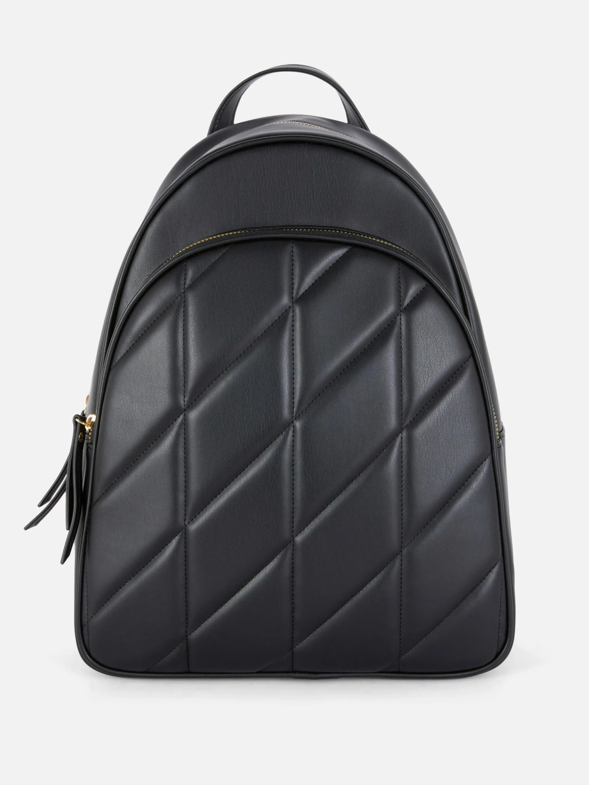 Taschen Und Portemonnaies|Primark Gesteppter Rucksack Aus Kunstleder Schwarz