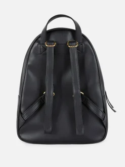Taschen Und Portemonnaies|Primark Gesteppter Rucksack Aus Kunstleder Schwarz