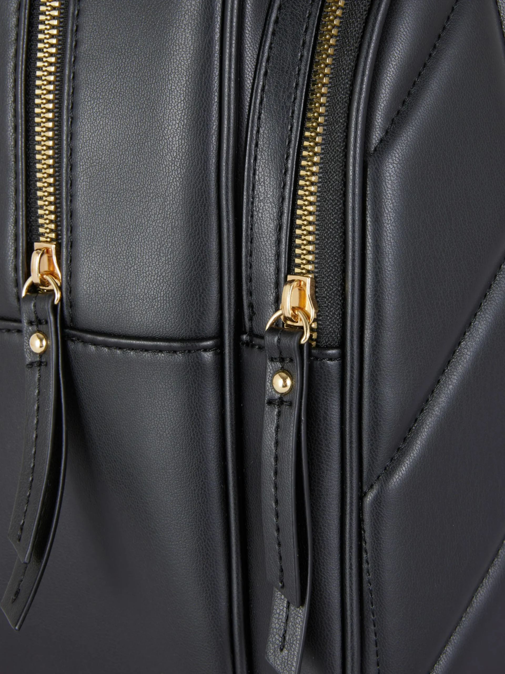 Taschen Und Portemonnaies|Primark Gesteppter Rucksack Aus Kunstleder Schwarz