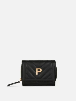 Taschen Und Portemonnaies|Primark Gestepptes Portemonnaie Mit Initiale Schwarz