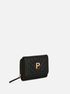 Taschen Und Portemonnaies|Primark Gestepptes Portemonnaie Mit Initiale Schwarz