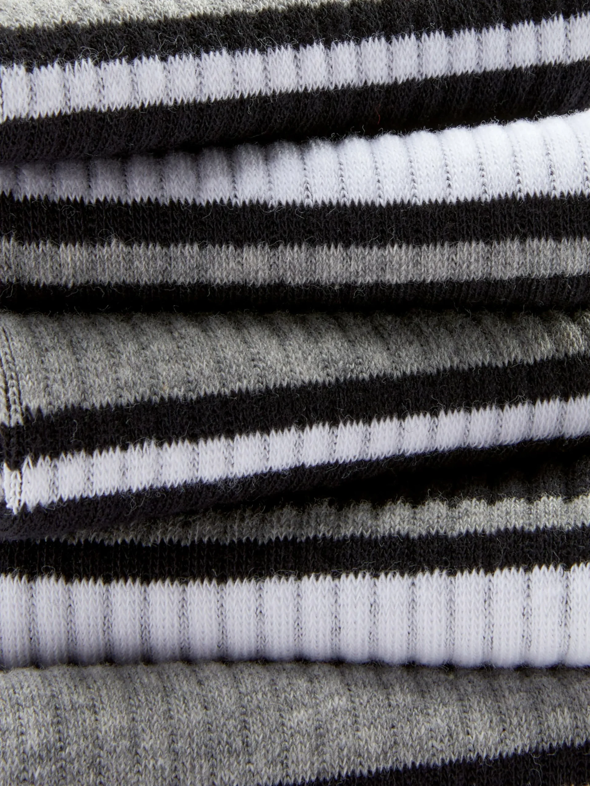 Socken|Primark Gestreifte Sportsocken, 5er-Pack Schwarz