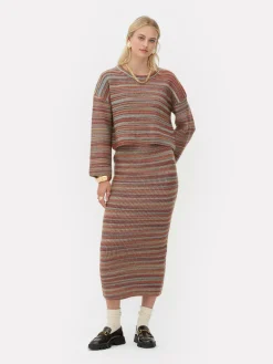 Pullover Und Cardigans|Primark Gestreifter „Rita Ora“ Strickpullover Zum Kombinieren Multi