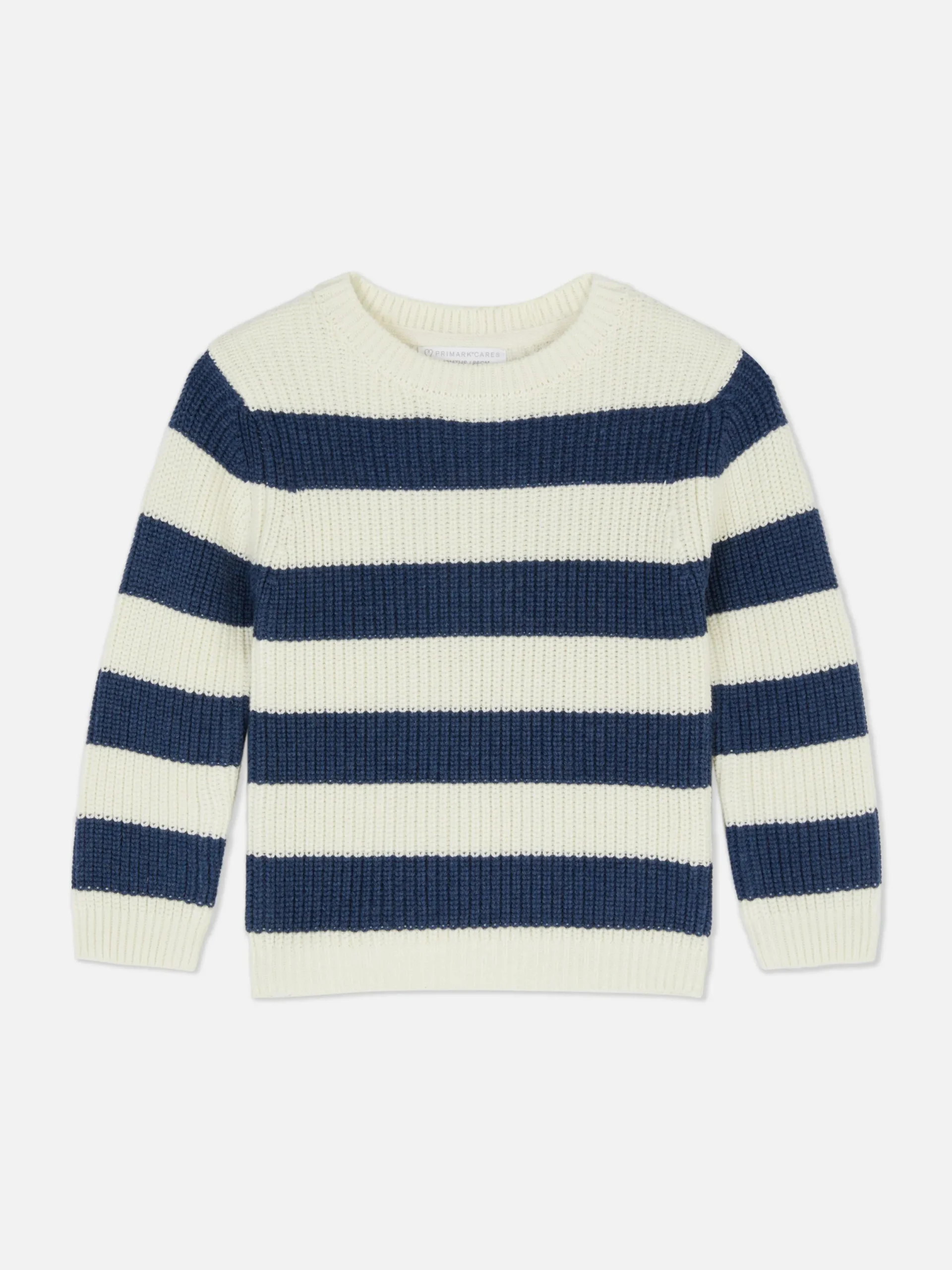 Pullover Und Cardigans|Primark Gestreifter Strickpullover Marineblau