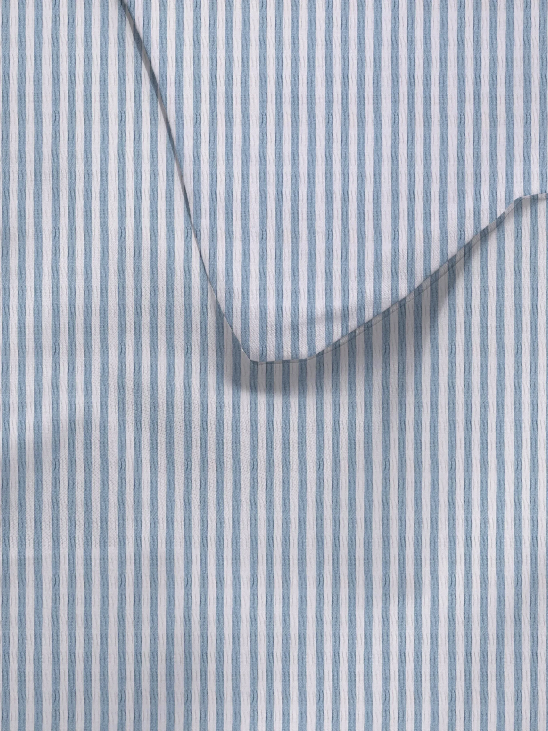 Bettwäsche Und Sets|Primark Gestreiftes Bettwäscheset Aus Seersucker, Super-Kingsize Blau