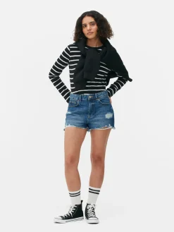 Tops Und T-Shirts|Primark Gestreiftes Langarmtop Schwarz/Weiß