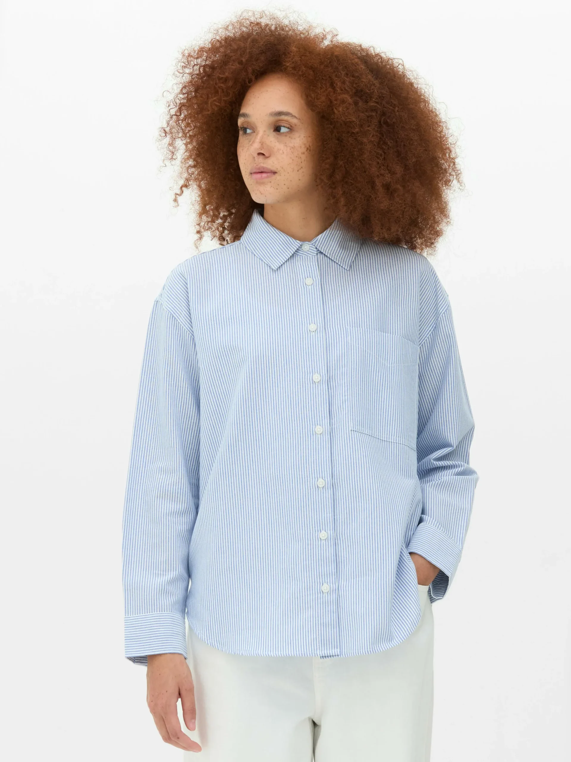 Blusen|Primark Gestreiftes Oxford-Hemd Multi