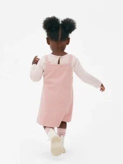 Sets Und Outfits|Primark Gestreiftes T-Shirt Und Cord-Trägerkleid Im Set Rosa
