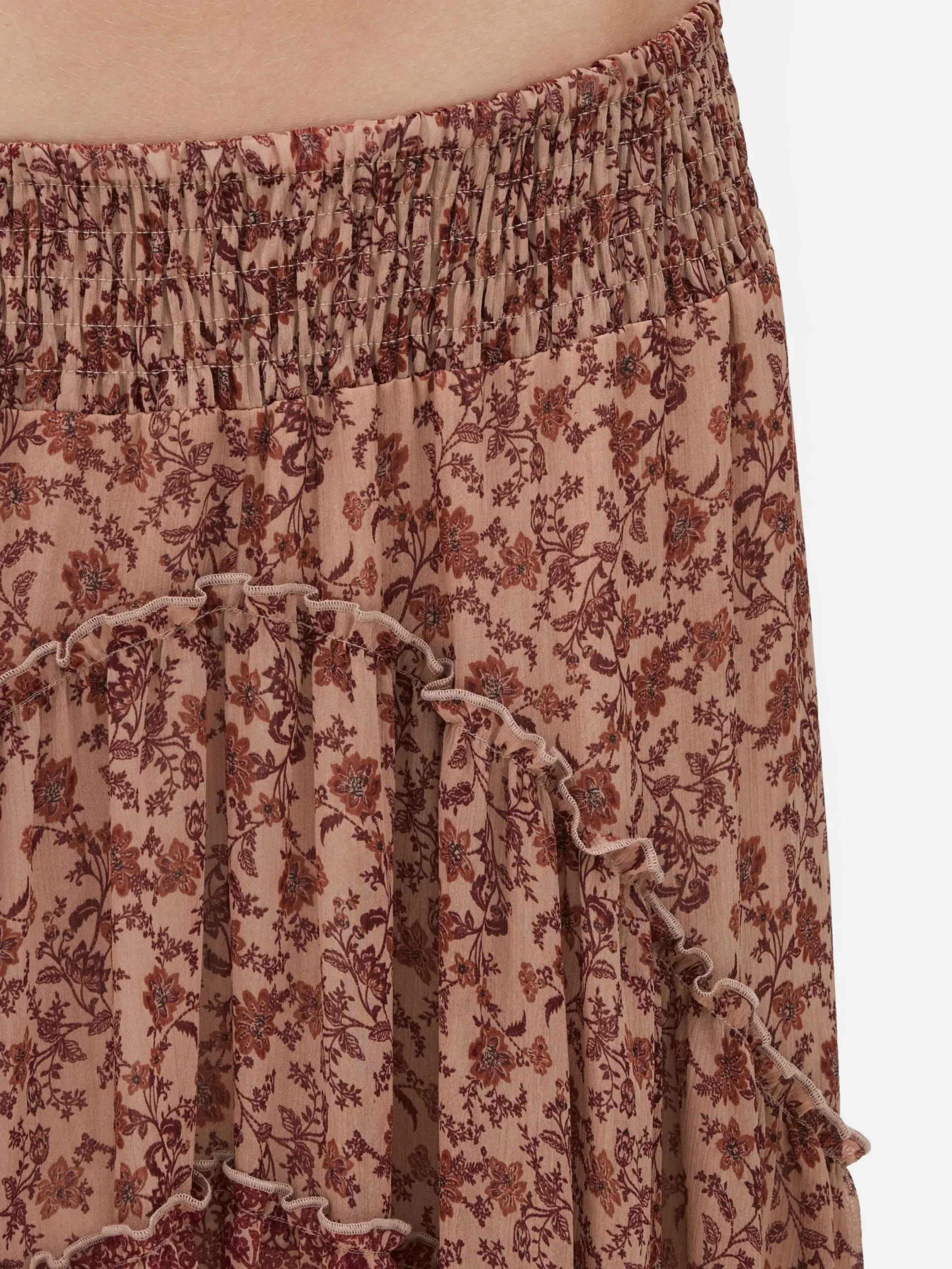 Röcke|Primark Gestufter „Rita Ora“ Maxirock Aus Chiffon Multi