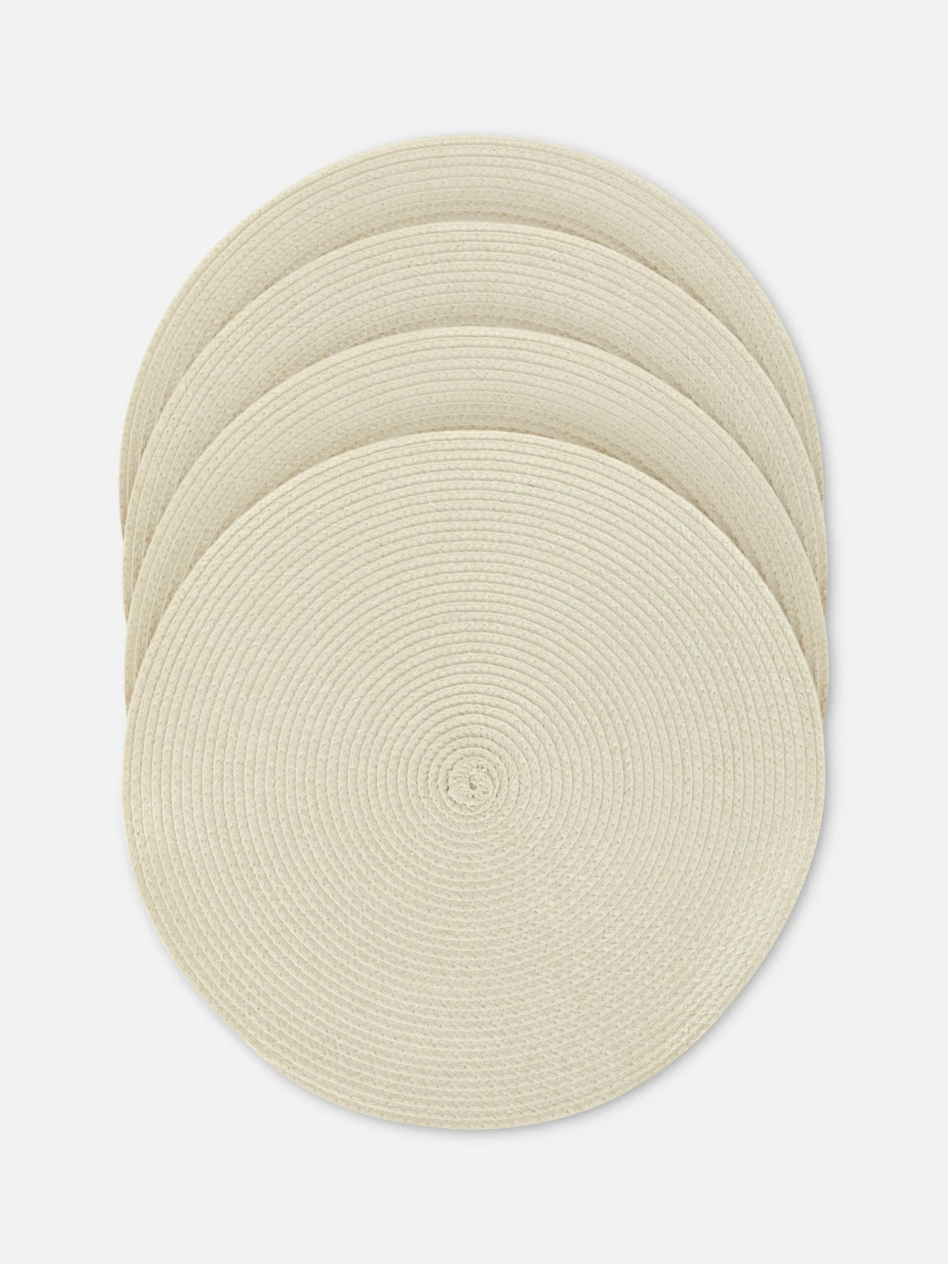 Geschirr|Primark Gewebte Platzdeckchen, 4er-Pack Beige