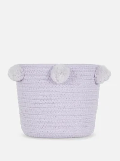 Aufbewahrungsboxen Und Körbe|Primark Gewebter Korb Mit Bommeln Lilafarben
