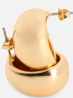 Schmuck|Primark Gewölbte Ohrstecker Gelb