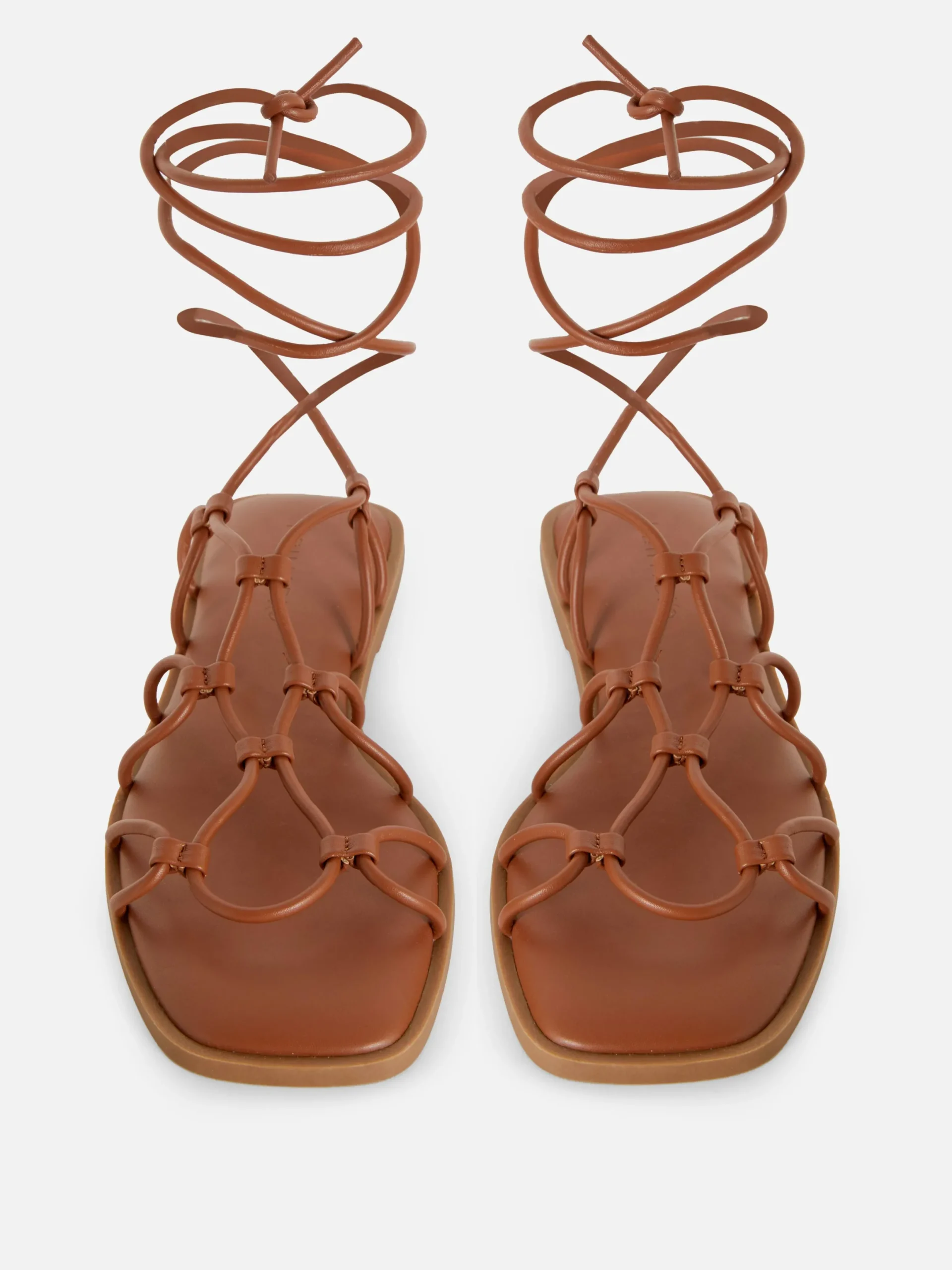 Sandalen|Primark Gladiatorensandalen Mit Riemchen Braun