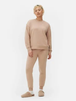 Loungewear|Hoodies Und Sweatshirts|Primark Grafik-Sweatshirt Mit Rundhalsausschnitt Taupefarben