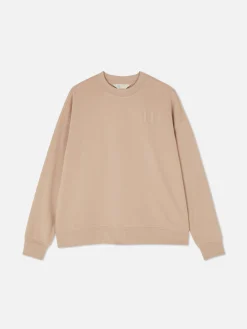 Loungewear|Hoodies Und Sweatshirts|Primark Grafik-Sweatshirt Mit Rundhalsausschnitt Taupefarben