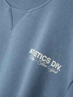 Hoodies Und Sweatshirts|Primark Grafik-Sweatshirt Mit Rundhalsausschnitt Blau