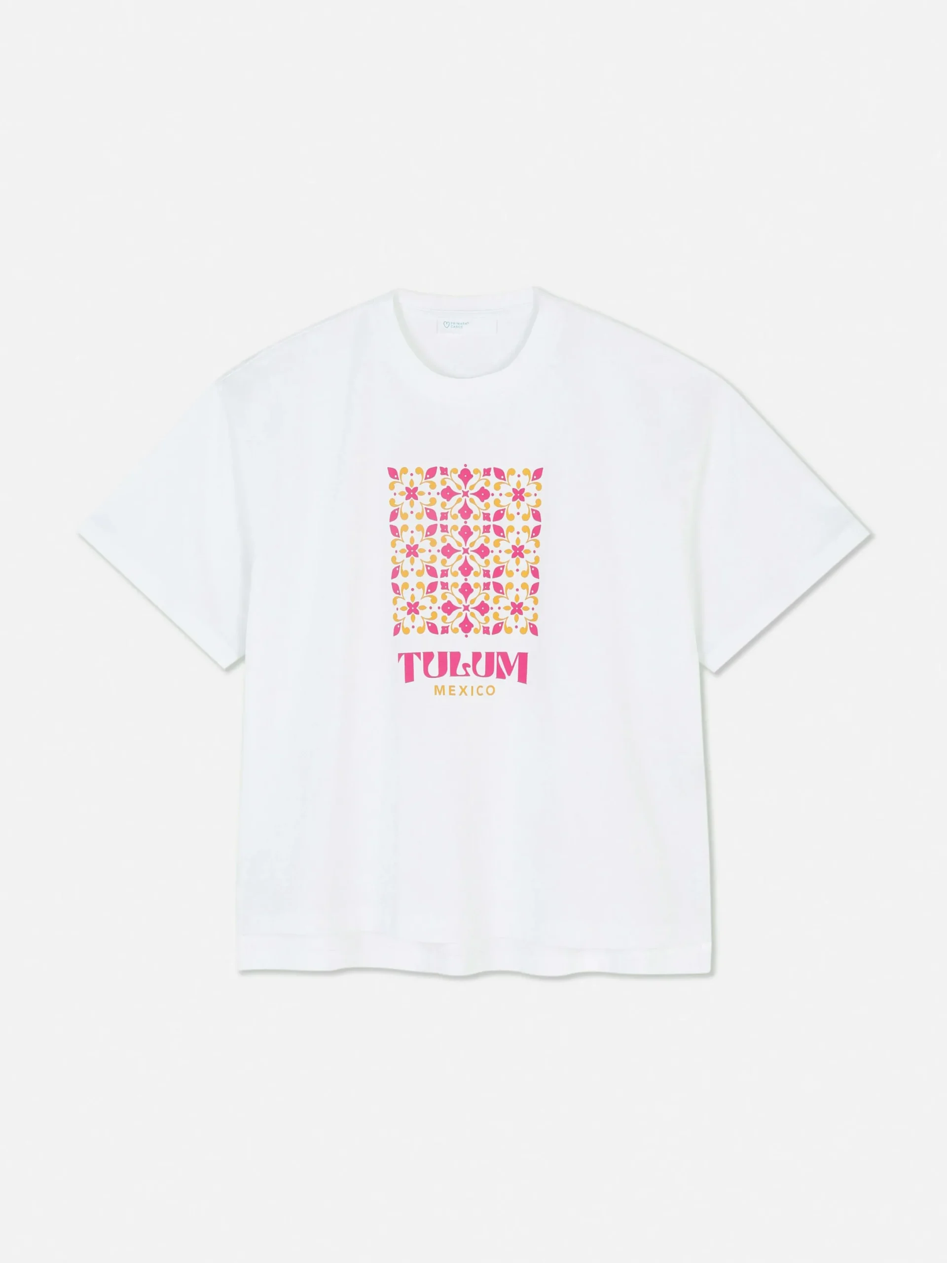 Tops Und T-Shirts|Primark Grafik-T-Shirt Mit Geradem Schnitt Weiß