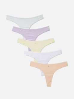 Slips|Primark Grafische Tangas, 5er-Pack Multi