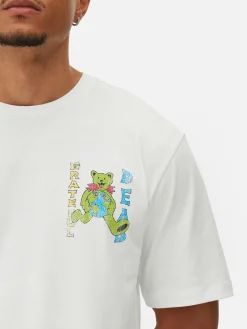 Grafik-T-Shirts Und -Sweatshirts|Tops Und T-Shirts|Primark „Grateful Dead“ T-Shirt Mit Grafik Weiß
