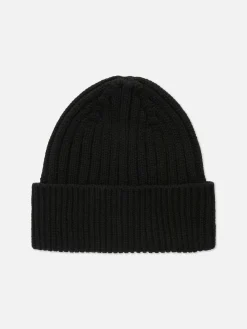 Mützen, Handschuhe Und Schals|Primark Grob Gerippte Beanie Schwarz