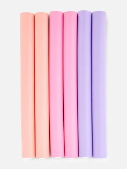 Hairstyling|Primark Große, Biegsame Lockenwickler, 6er-Pack Multi