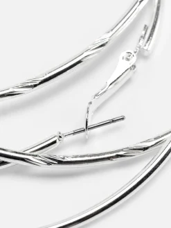 Schmuck|Primark Große Creolen, 2er-Pack Weiß