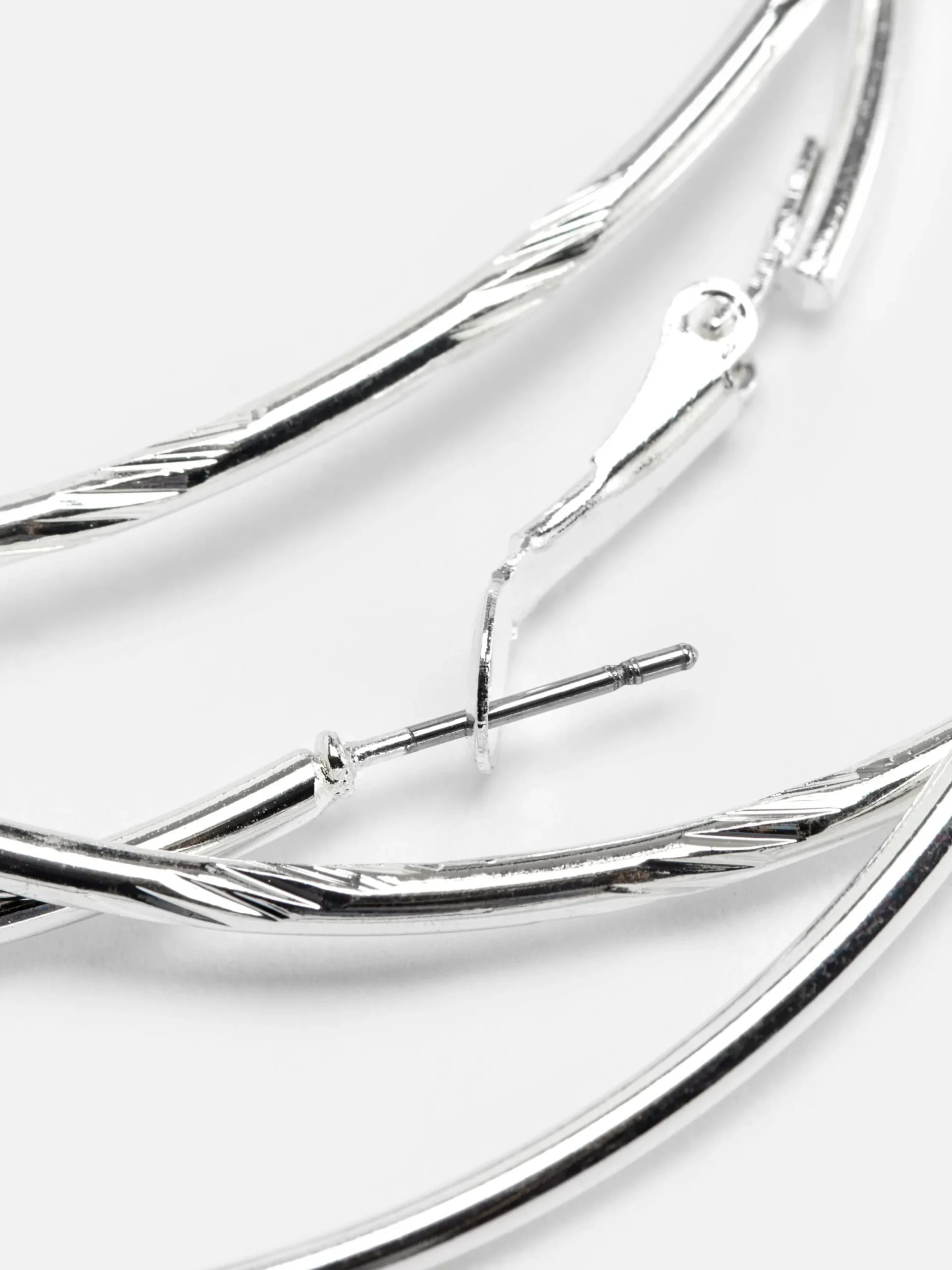 Schmuck|Primark Große Creolen, 2er-Pack Weiß