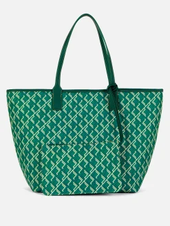 Taschen Und Portemonnaies|Primark Große Tragetasche Mit Monogramm Grün