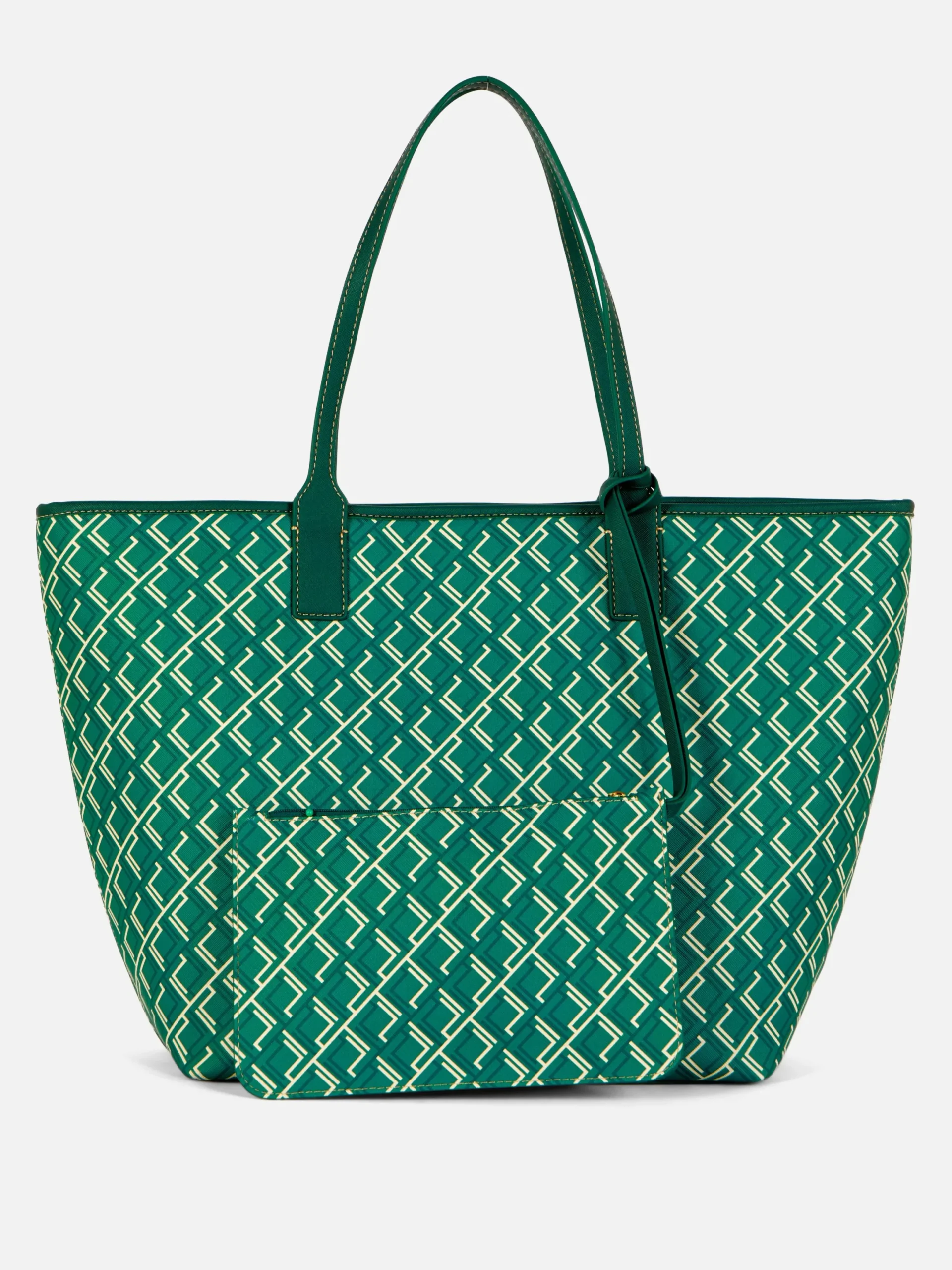 Taschen Und Portemonnaies|Primark Große Tragetasche Mit Monogramm Grün
