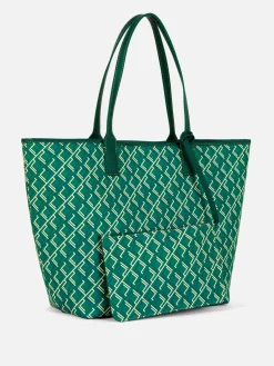 Taschen Und Portemonnaies|Primark Große Tragetasche Mit Monogramm Grün
