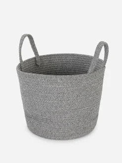 Aufbewahrungsboxen Und Körbe|Primark Großer, Gewebter Korb Grau meliert