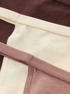 Slips|Primark G-String-Alltagstangas, 3er-Pack Mokkafarben