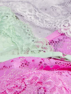 Slips|Primark G-String-Tangas Aus Spitze, 3er-Pack Pink