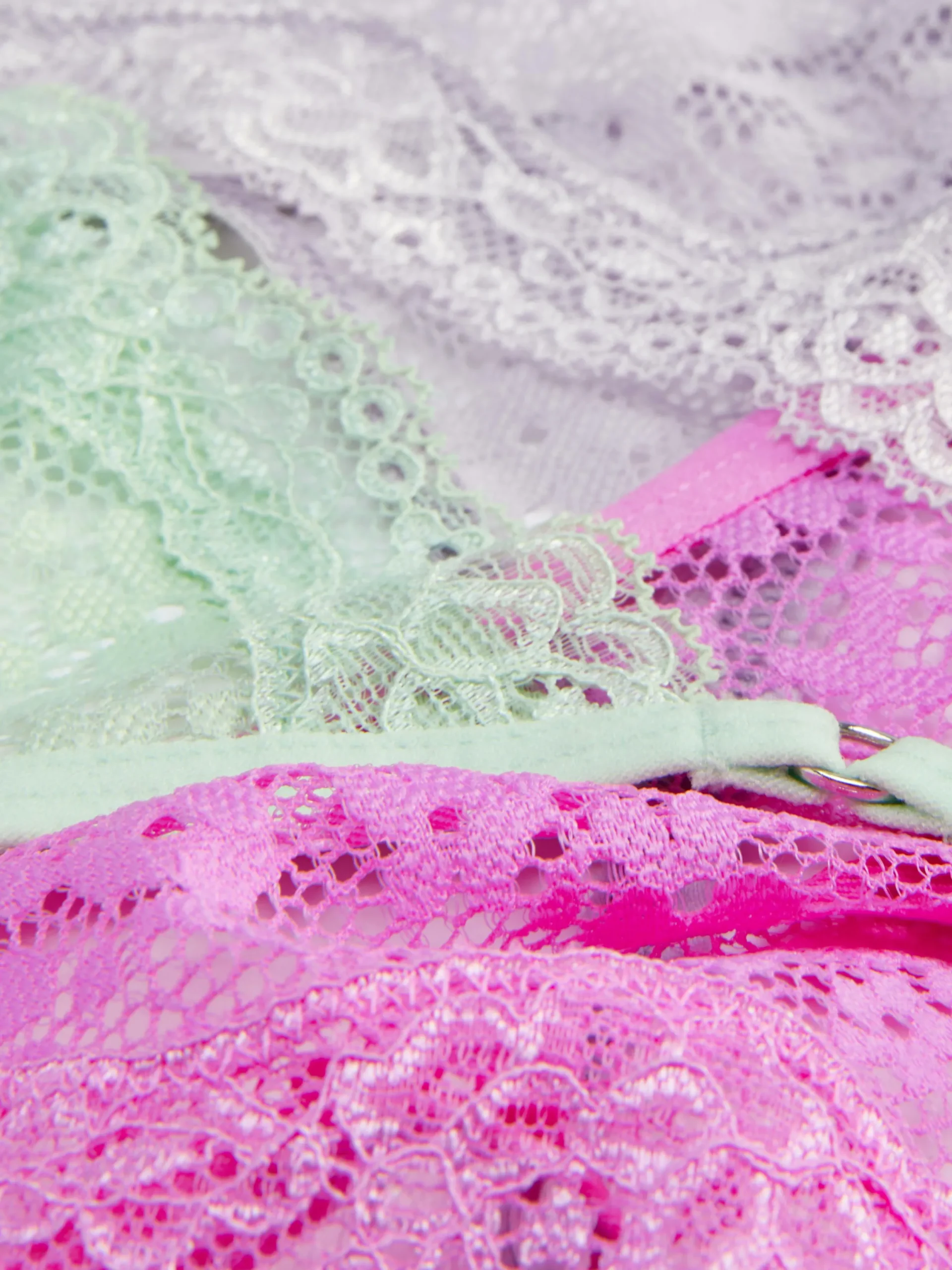 Slips|Primark G-String-Tangas Aus Spitze, 3er-Pack Pink