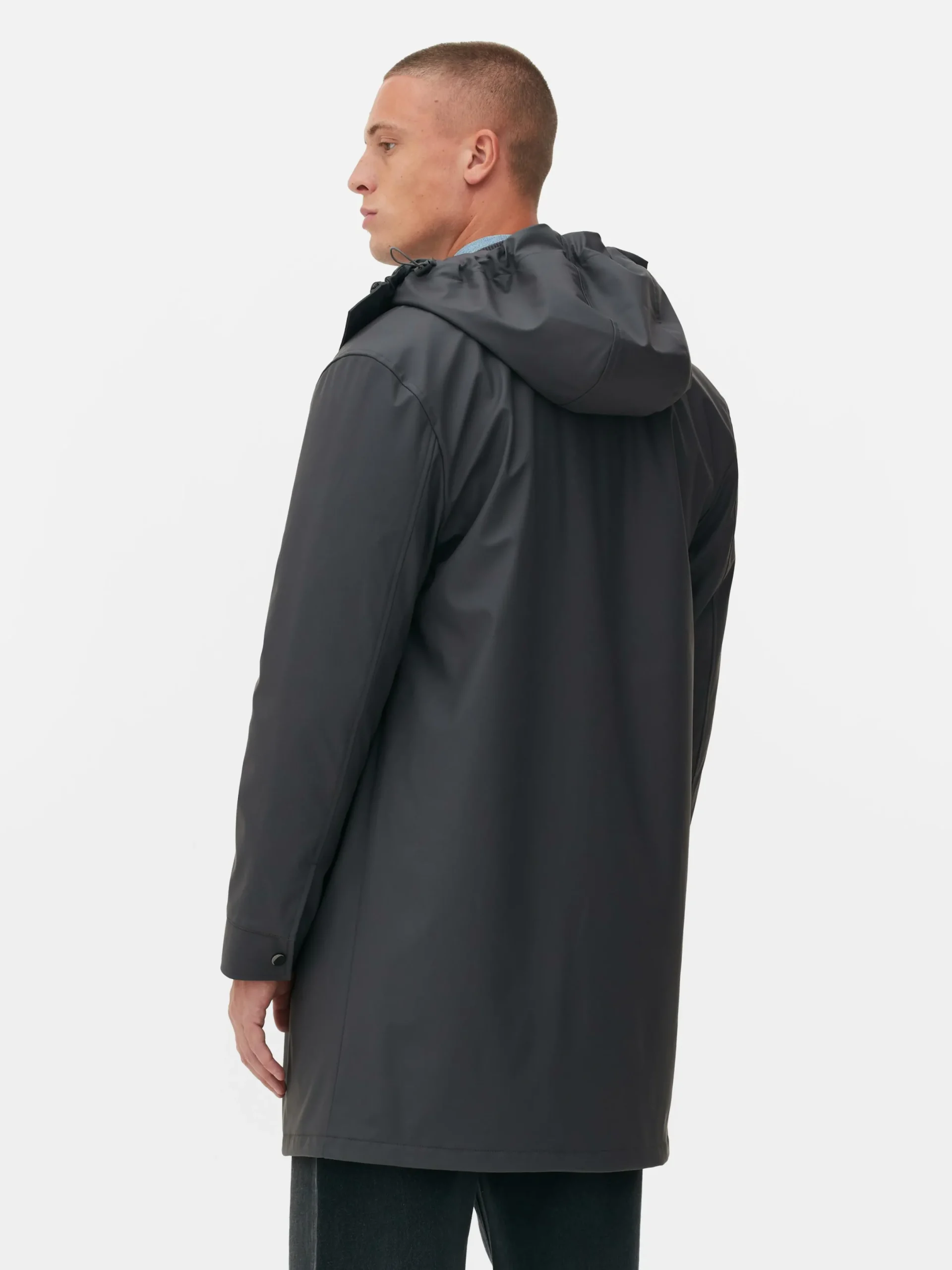 Jacken Und Mäntel|Primark Gummierter Parka Mit Kapuze Grau