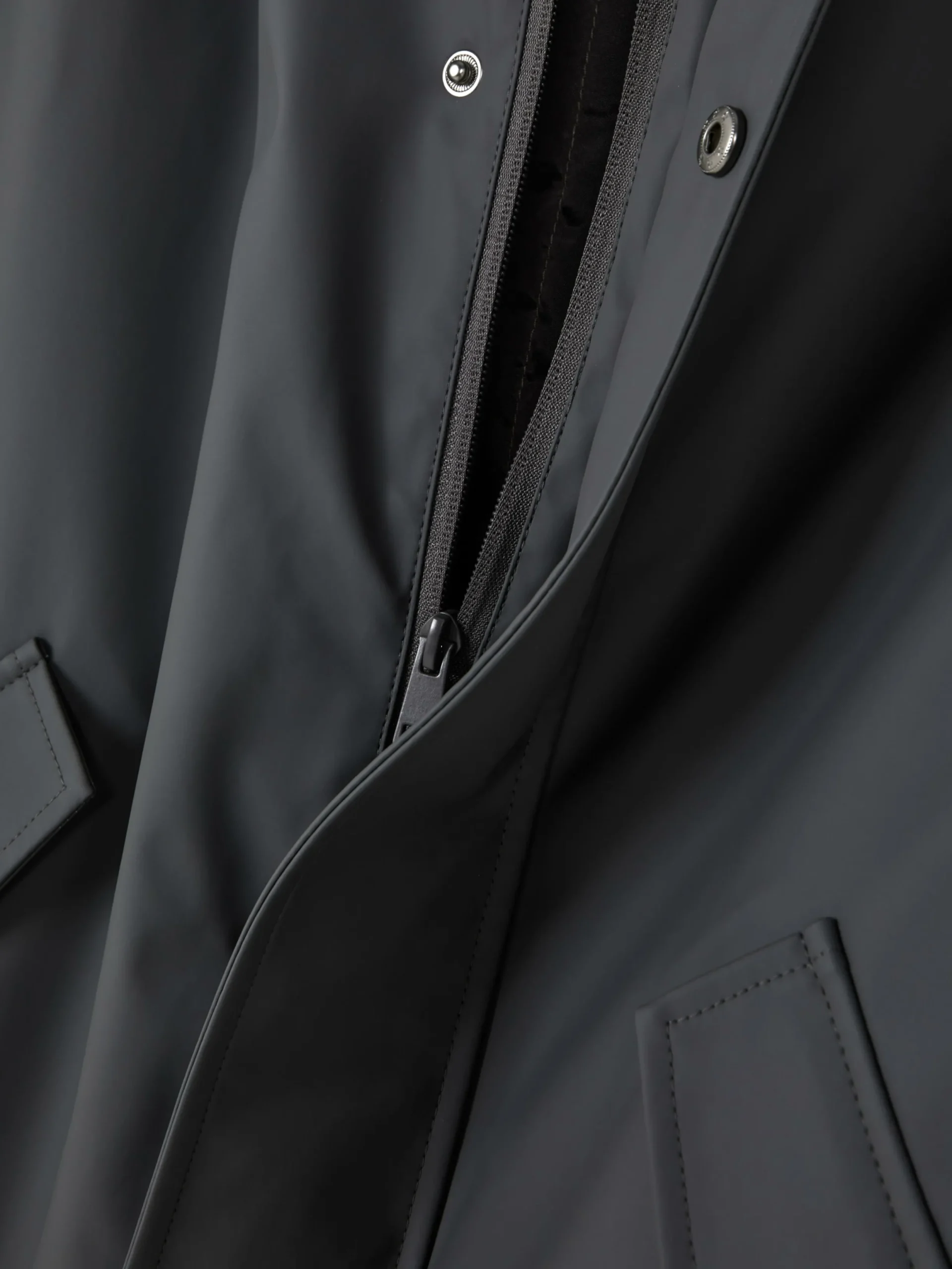 Jacken Und Mäntel|Primark Gummierter Parka Mit Kapuze Grau